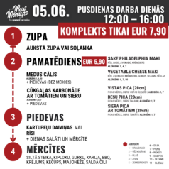 Pusdienu komplekts