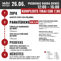 Pusdienu komplekts