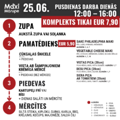 Pusdienu komplekts