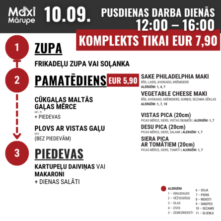 Pusdienu komplekts