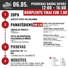 Pusdienu komplekts