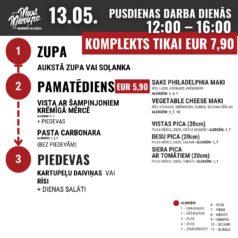 Pusdienu komplekts