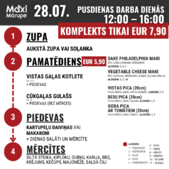 Pusdienu komplekts