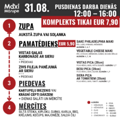 Pusdienu komplekts