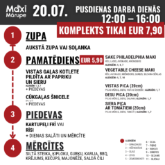 Pusdienu komplekts