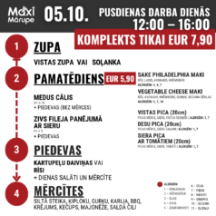 Pusdienu komplekts